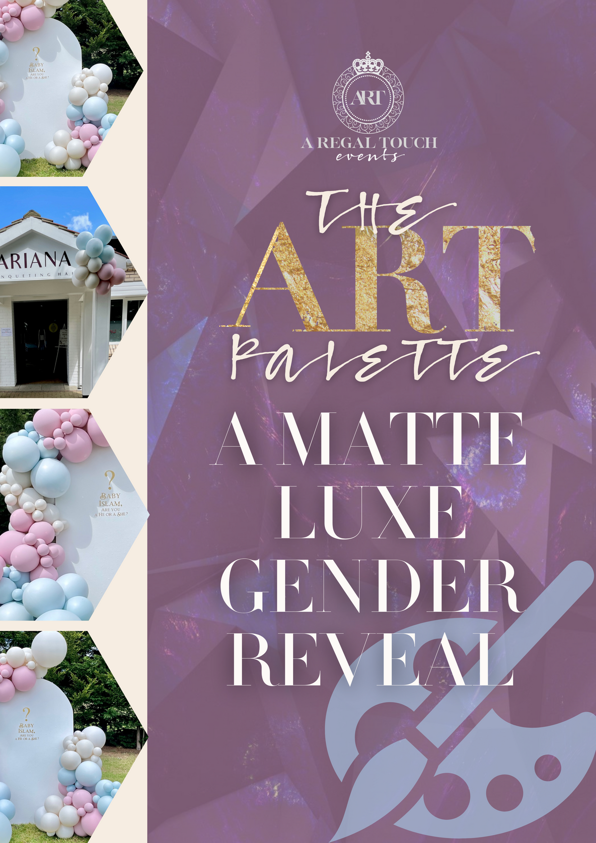 The ART Palette | A Matte Luxe Gender Reveal